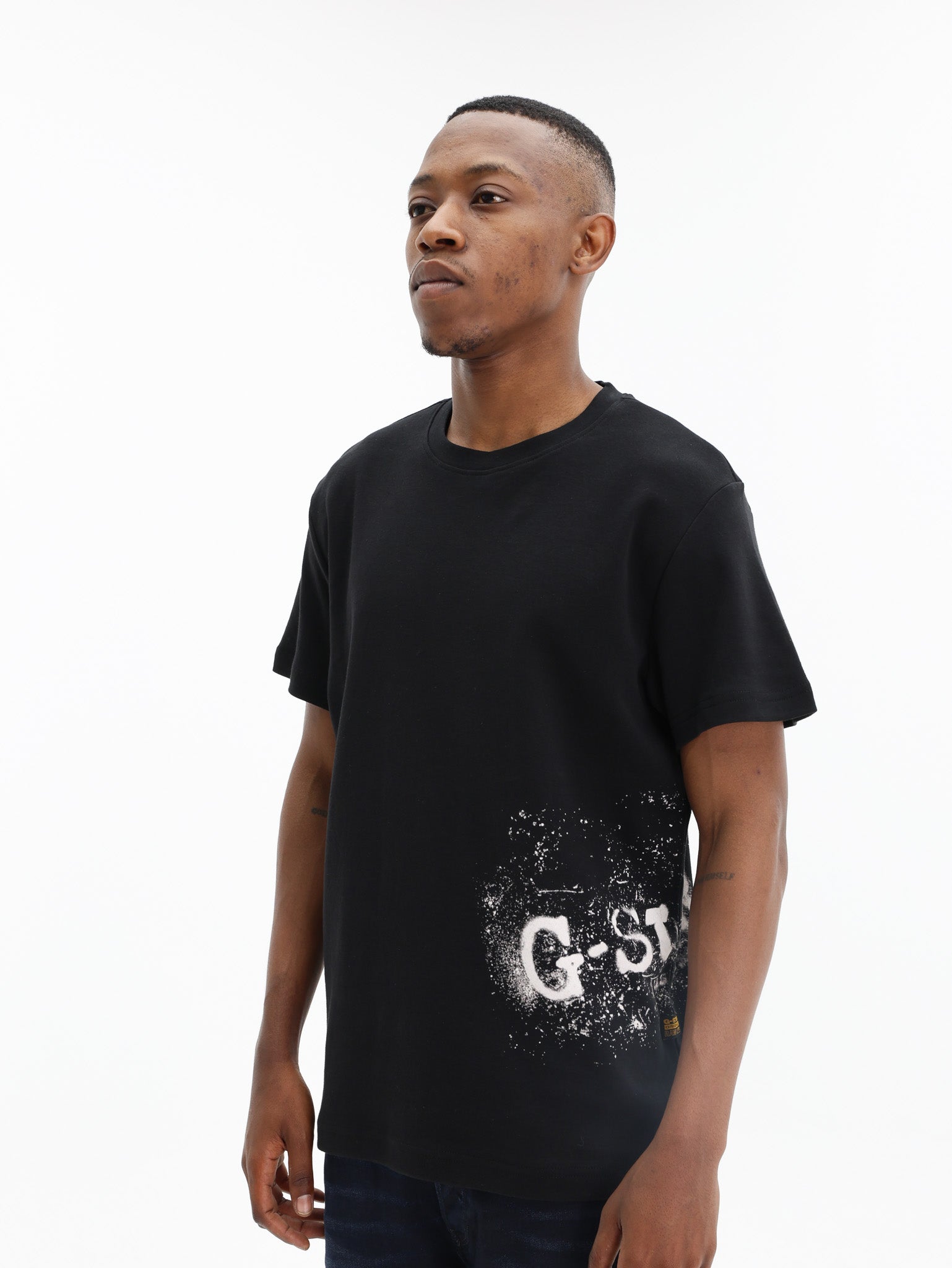 G-Star T-Shirt Sprayed Black